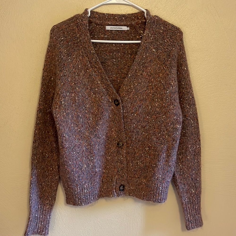 NWOT Stitches & stripes cropped cardigan size small